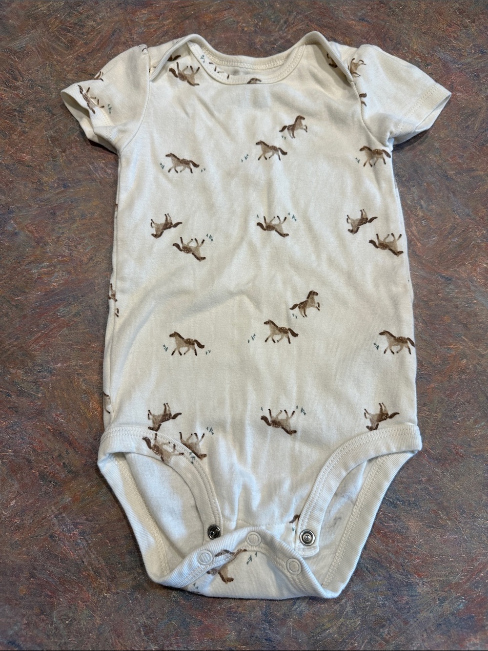 🤑EU Carter's Horse Print Baby Onesie Bodysuit🤑